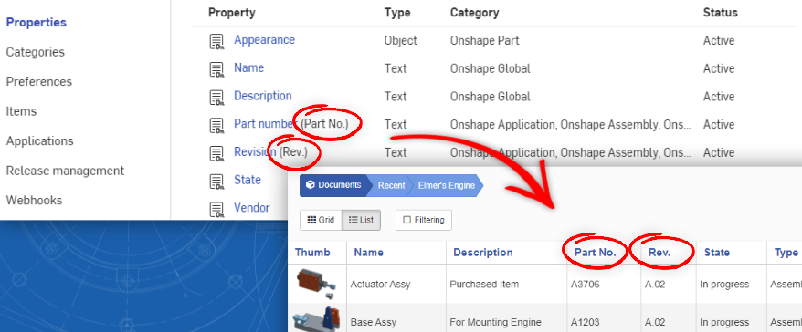 Improved Properties Handling